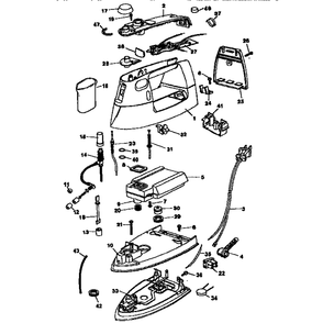 Replacement Parts Diagram and Parts List for F650STYPE1  Black and Decker Iron